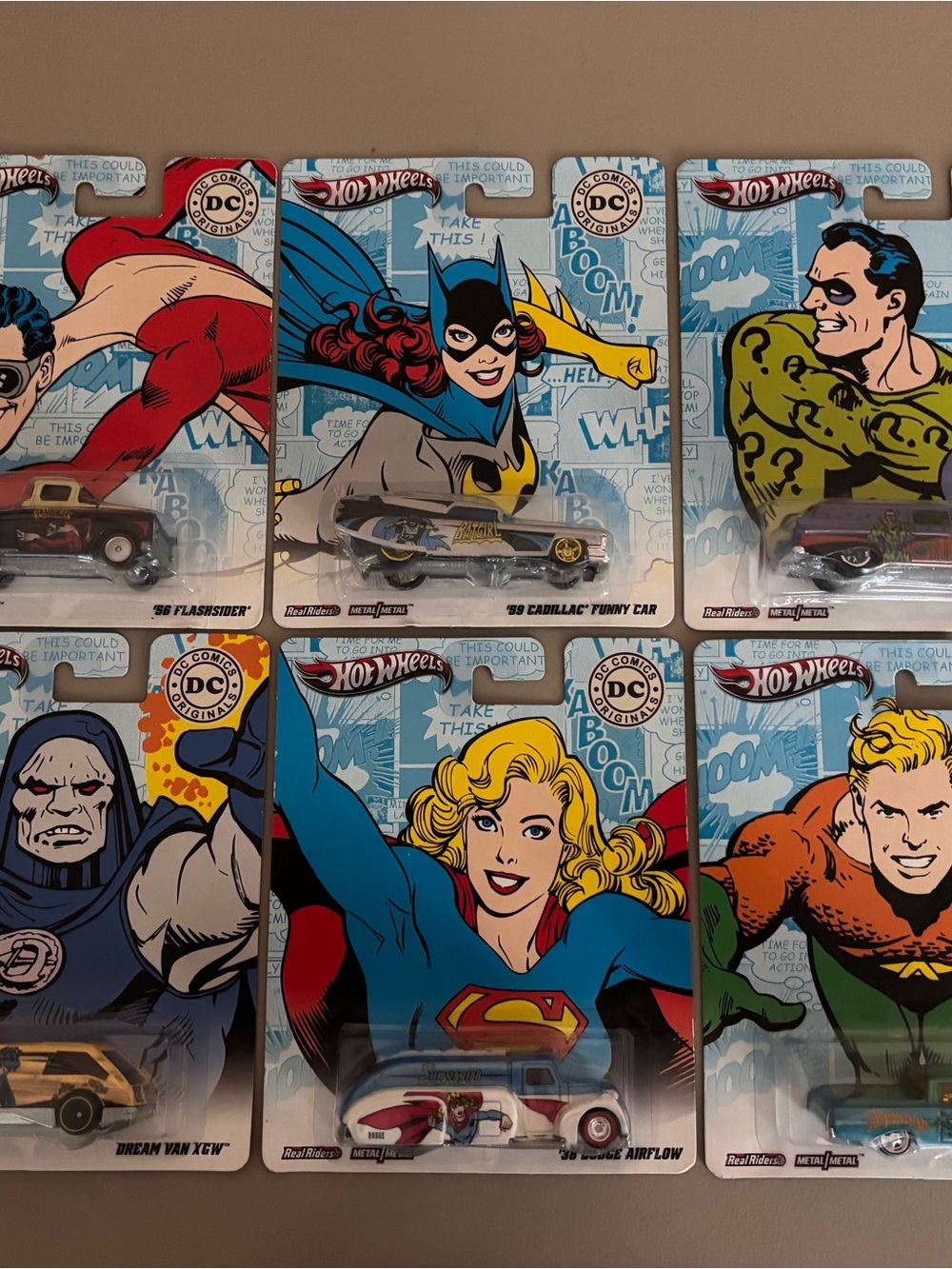 Hot Wheels DC Comics Originals Set of 6 2011